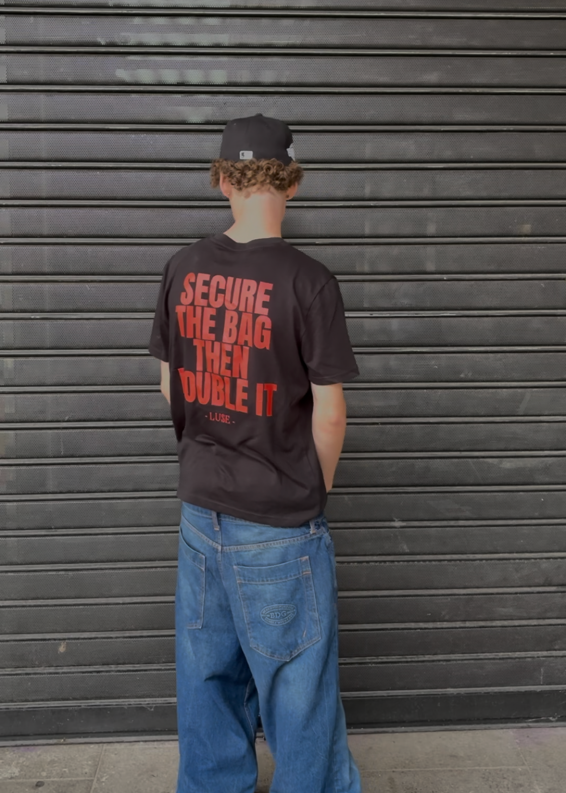 "SECURE THE BAG THEN DOUBLE IT" Graphic Tee