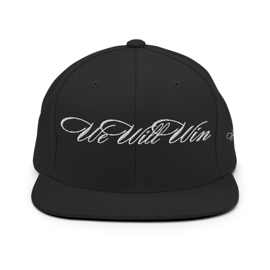 Casquette "WE WILL WIN" Brodée Noir