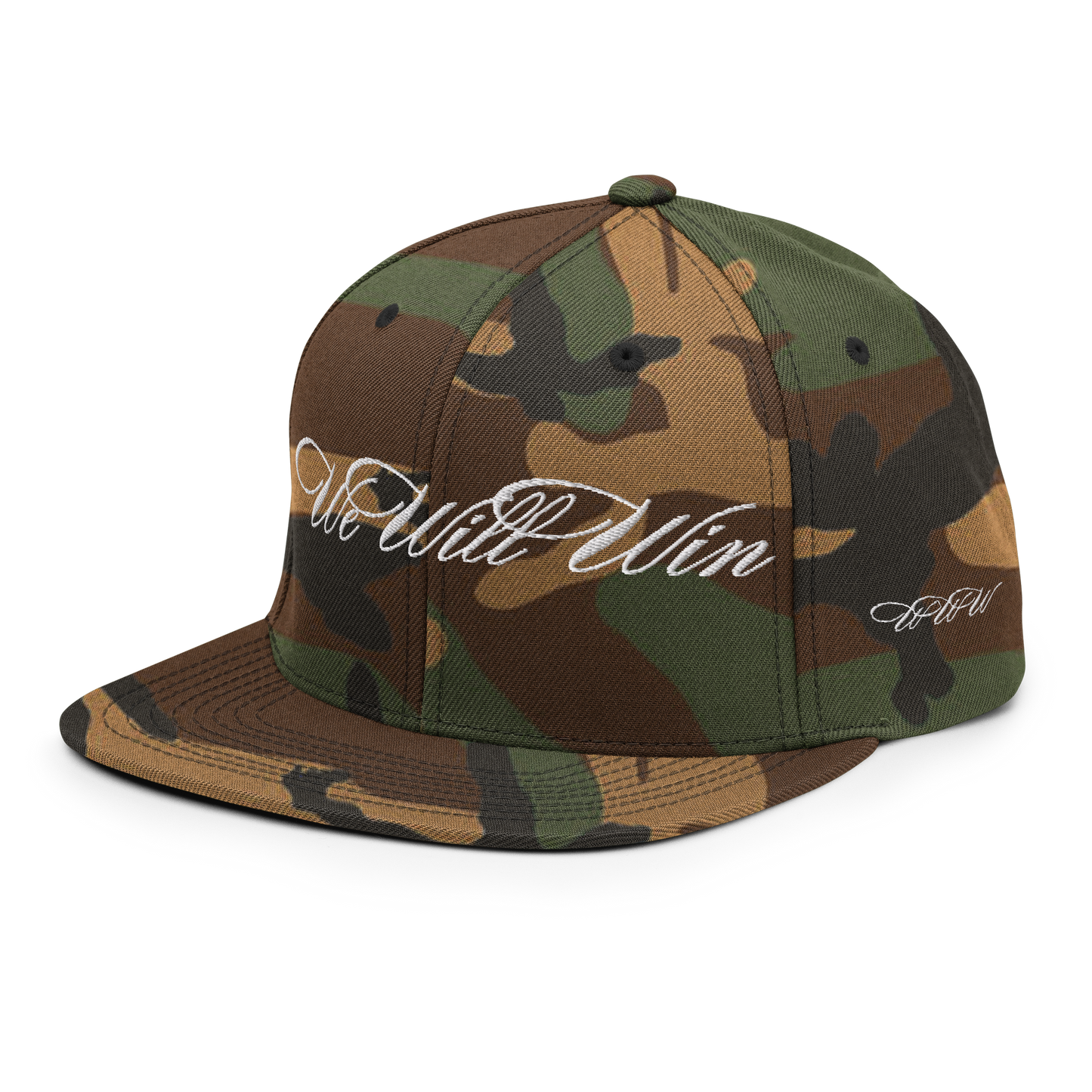 Casquette "WE WILL WIN" Brodée Camo