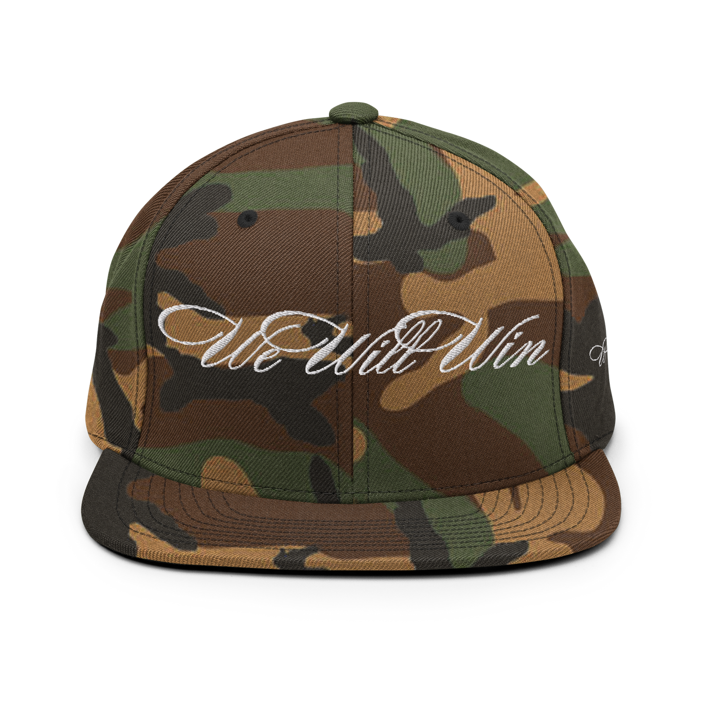 Casquette "WE WILL WIN" Brodée Camo
