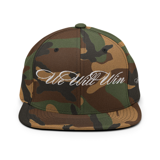 Casquette "WE WILL WIN" Brodée Camo