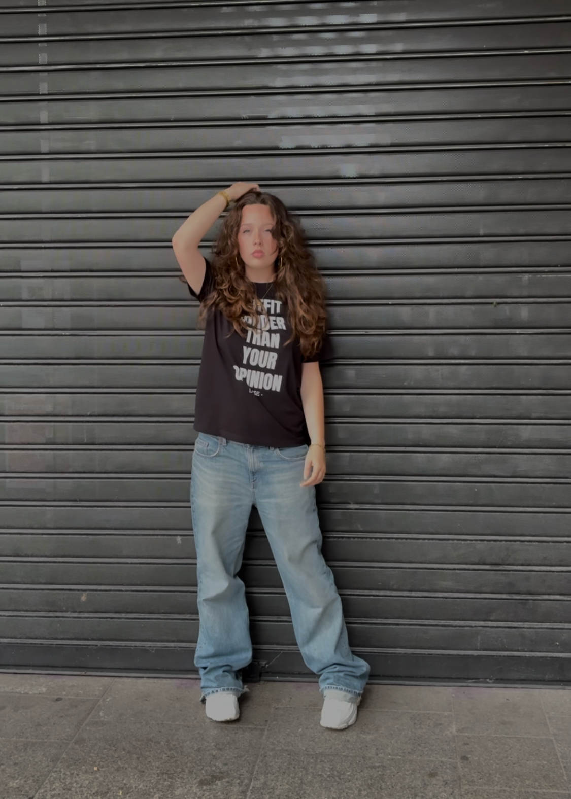 "OUTFIT LOUDER THAN YOUR OPINION" Graphic Tee